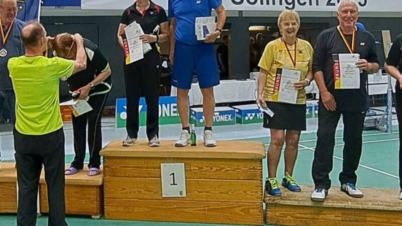 Federballclub Langenfeld: Manfred Rösler ist Deutscher Meister im Badminton-Mixed