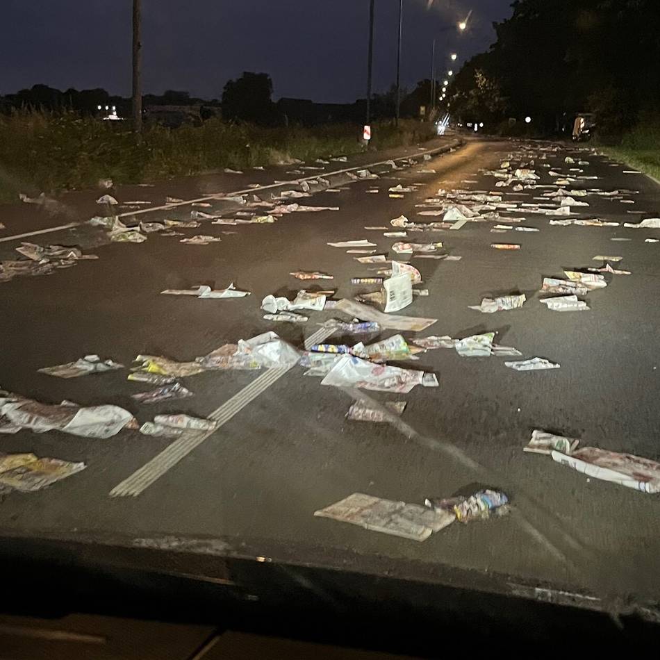 In Oedt und Süchteln: Unbekannte werfen Zeitungen auf die Straße