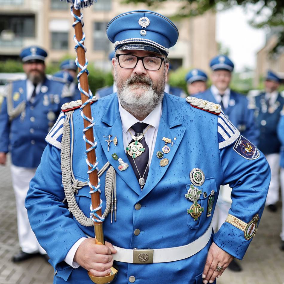 Michael John führt das Tambour- und Fanfarencorps Mettmann: Seit 40 Jahren gibt er den Takt an