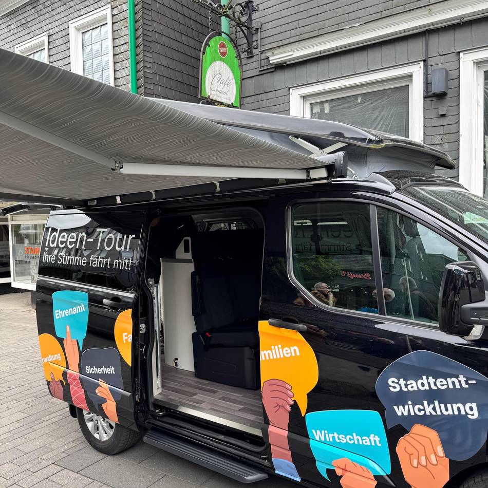 Kommunalwahlkampf in Radevormwald: CDU startet Touren mit Wahlkampfmobil