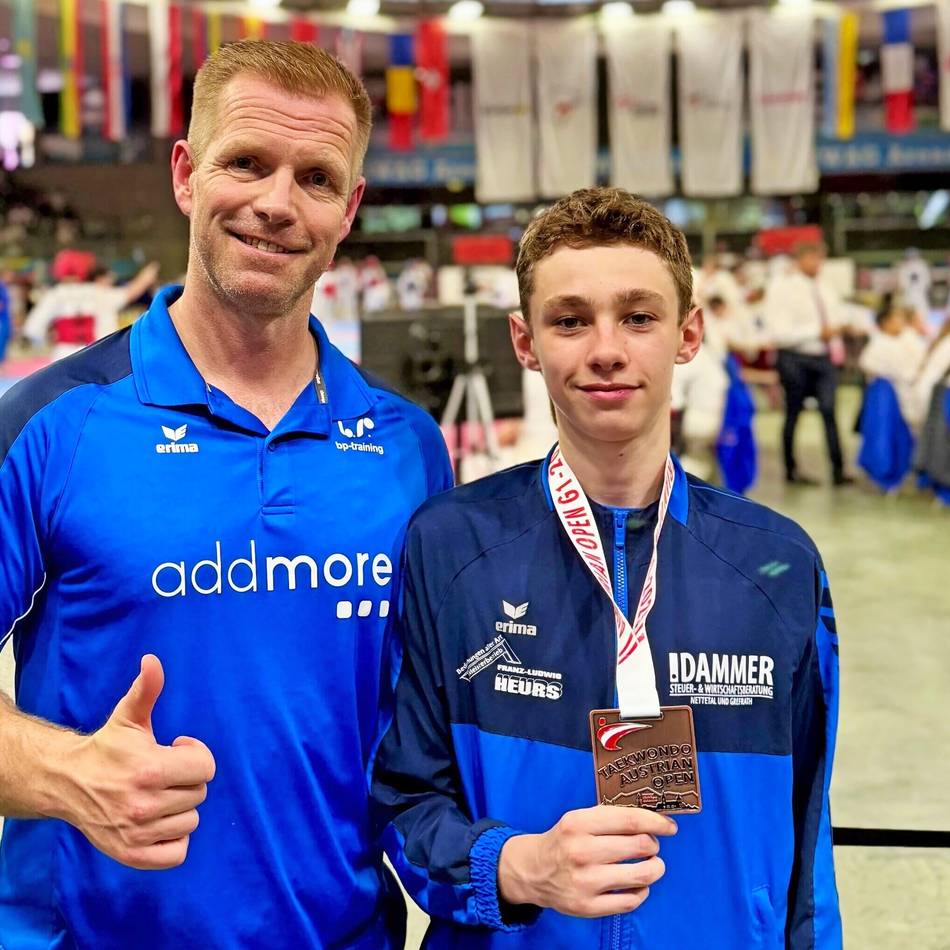 Erfolg für Taekwondo-Ass: Bronze für Roman Boxberger bei Austrian Open