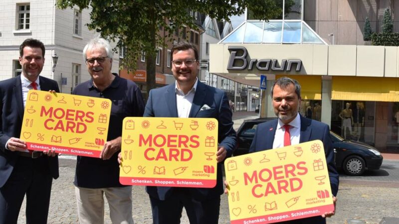 Exklusives Zahlungsmittel: Moers Card geht an den Start