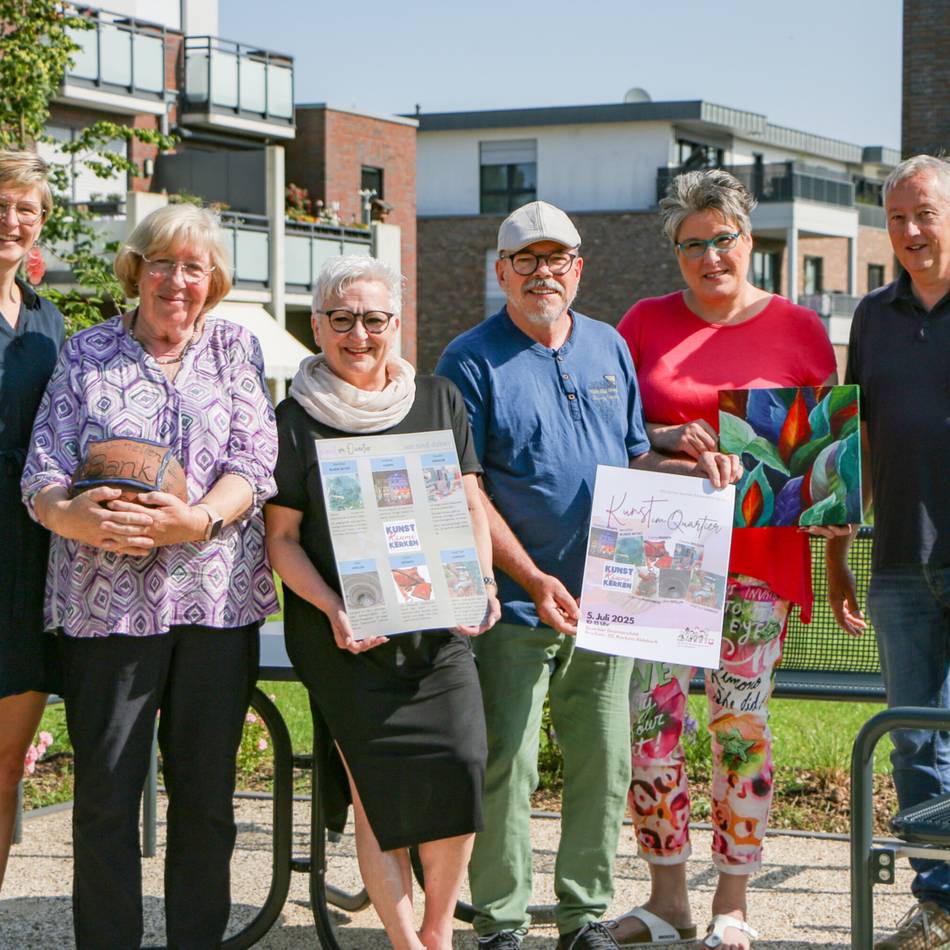 Treffpunkt für Kunst und Kultur: Kerkener Künstler stellen im Quartier Gromansfeld aus