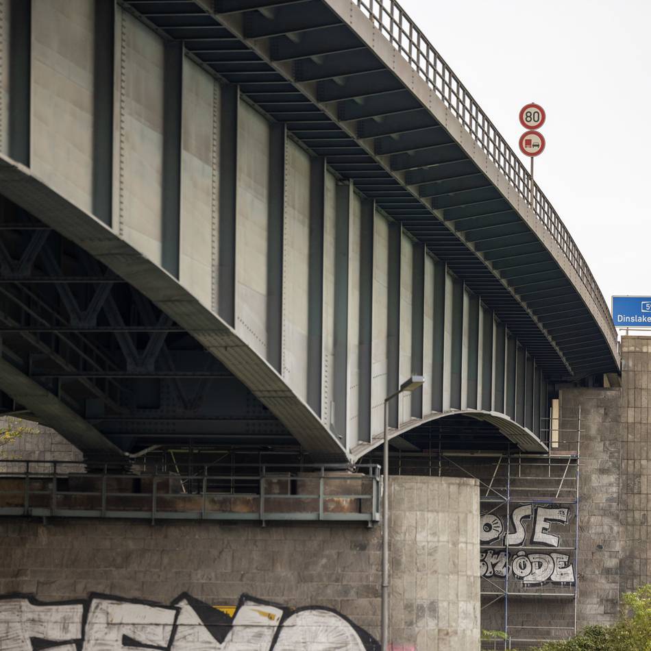 Wegen maroder Brücke: A59 in Duisburg muss bald wochenlang gesperrt werden