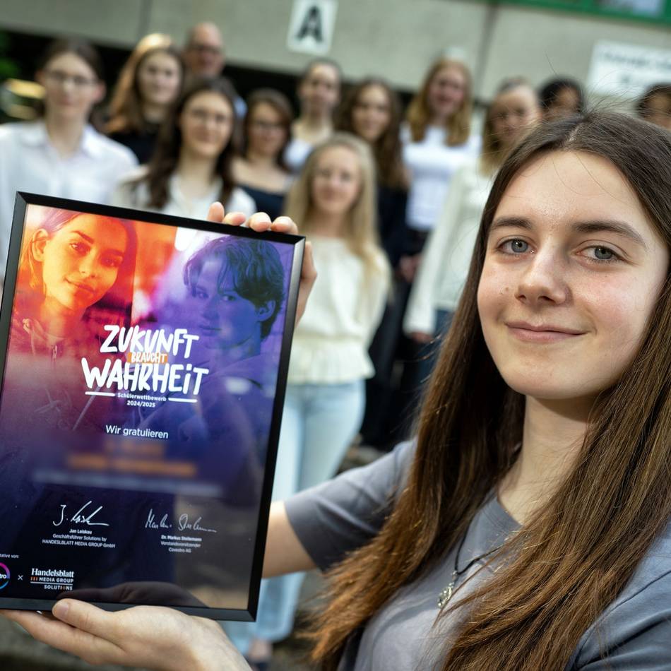 Lea Burcul aus Langenfeld: KAG-Schülerin gewinnt Wettbewerb „Zukunft braucht Wahrheit“