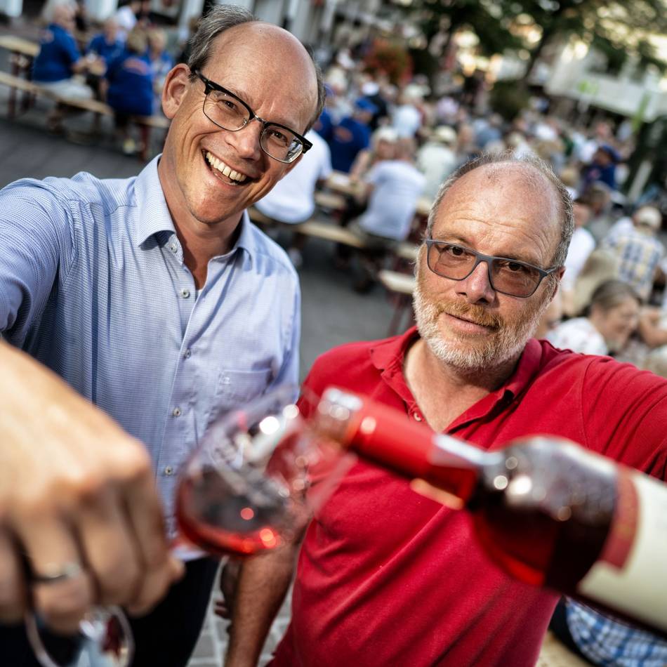 In Langenfeld: Die Hitze macht dem Schoppenfest zu schaffen