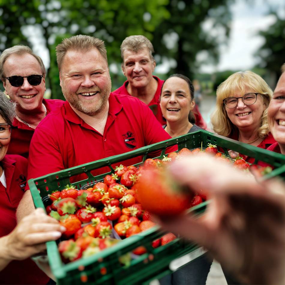 Am 14. und 15. Juni in Langenfeld: „Rund eine Tonne Erdbeeren gehen beim Erdbeerfest über den Tisch“