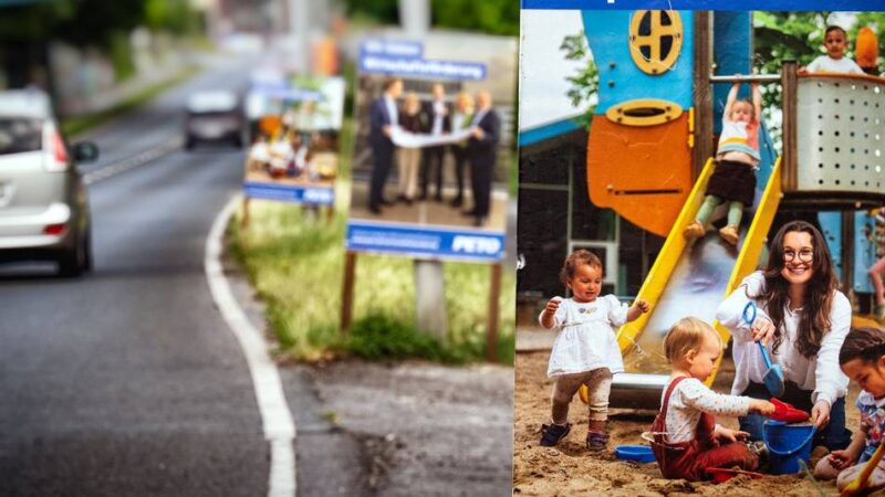 „Offensichtlich liegen die Nerven blank“: Peto-Plakate in der Stadt verärgern die Monheimer SPD