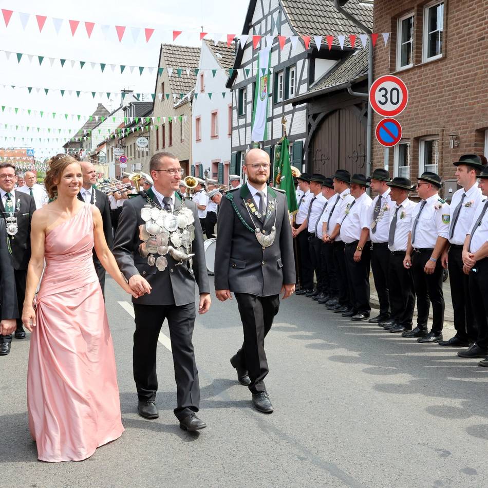 Schützenfest 2025: In Hülchrath wurde am Wochenende geschwitzt und gefeiert