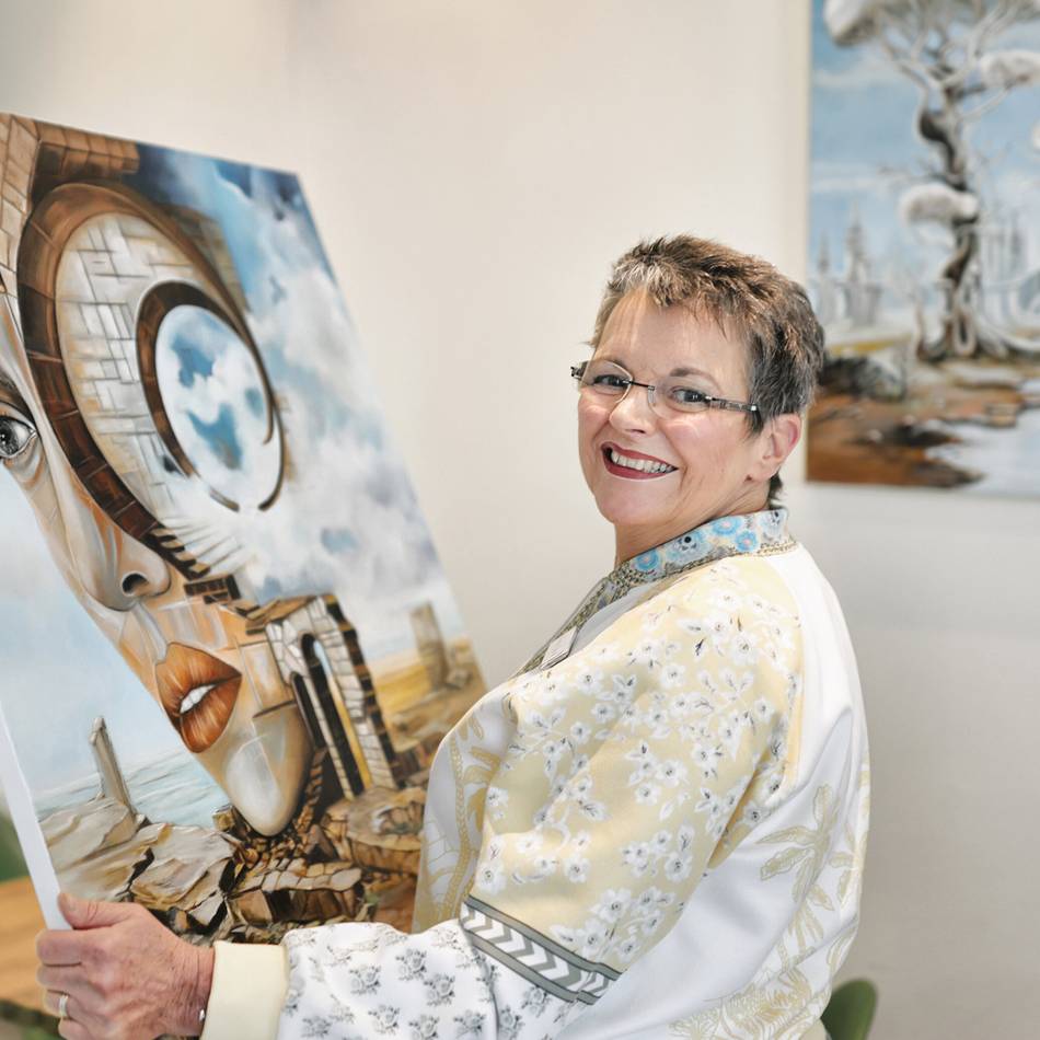 Ausstellung von Kerstin Schoele im Café Timeout: Bilder für den zweiten Blick