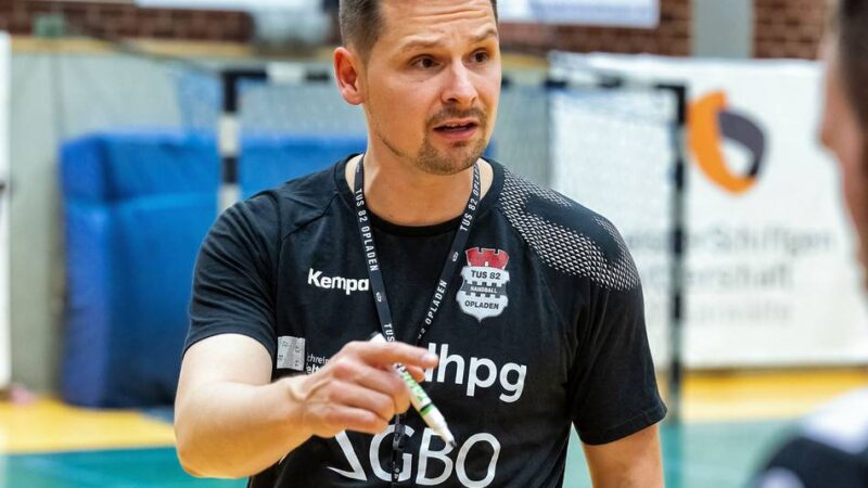 Opladens Handballer: Amtlich: Scharfenberg bleibt Trainer des TuS 82