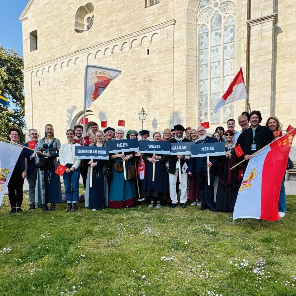 Delegation in Schweden: Neuss zeigt sich beim internationalen Hansetag