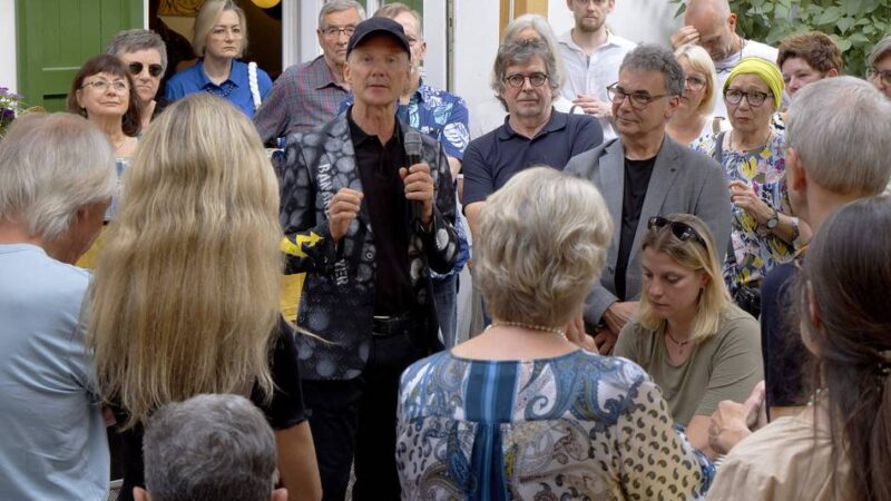 Ausstellung des Bananensprayers in Rheinberg: Baumgärtel-Banane ist ein Symbol der Freiheit
