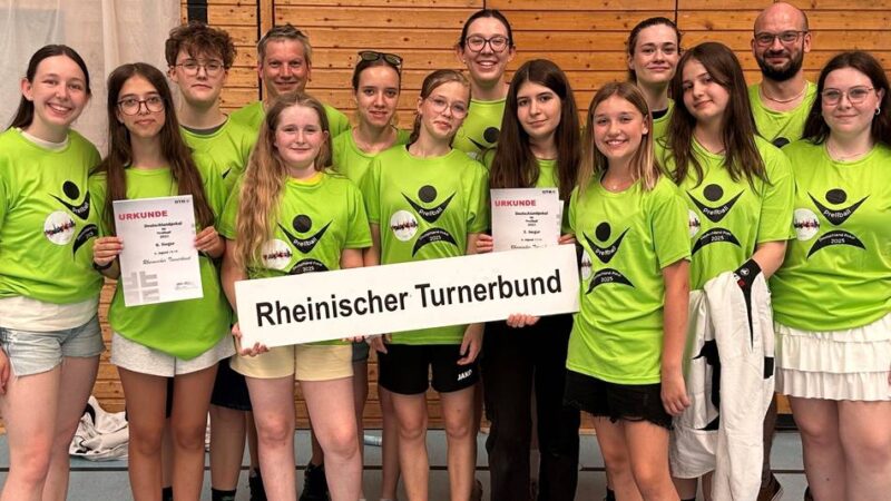 Hückeswagenerinnen in Auswahl des Rheinischen Turnerbundes: Prellballerinnen landen Achtungserfolg beim Deutschlandpokal