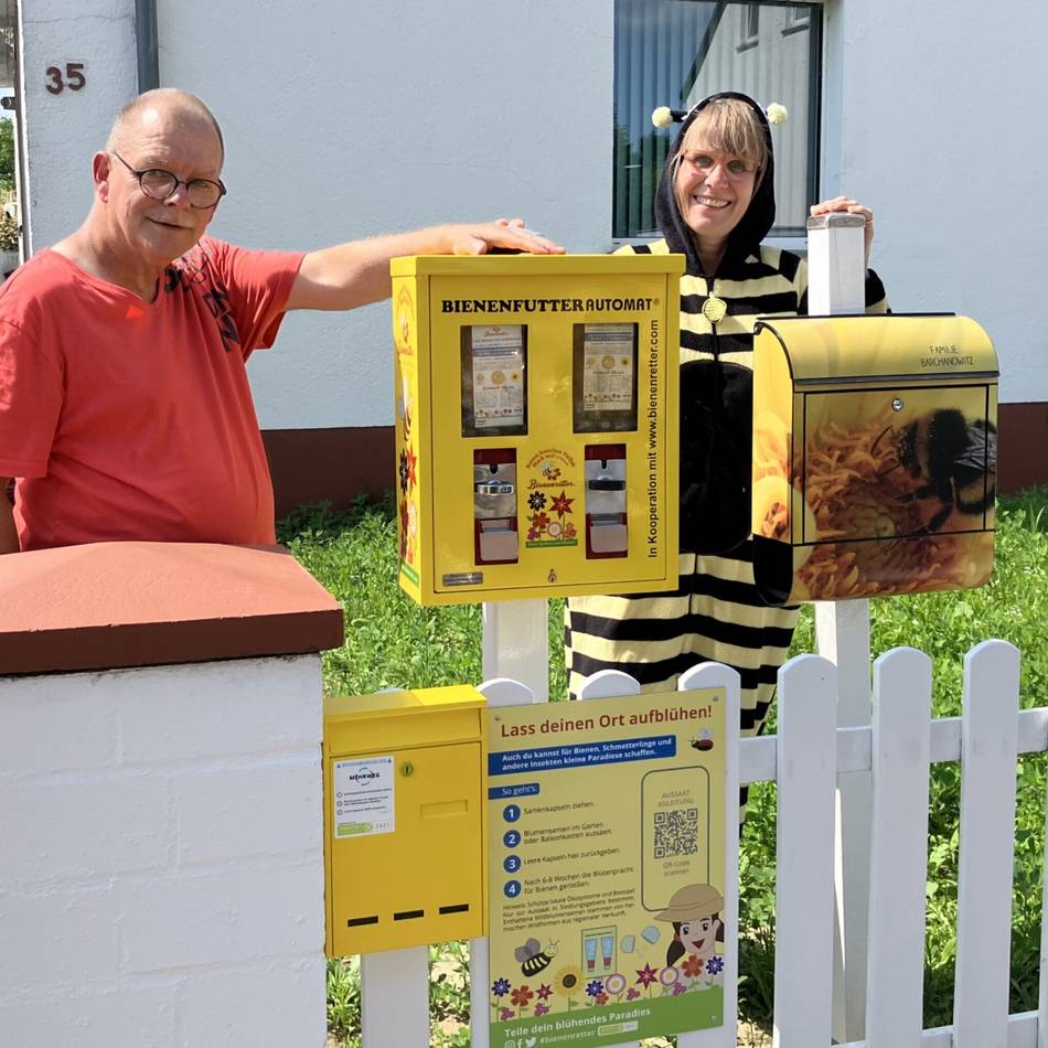 Hilfe für Bienen in Dülken: Hier gibt es Bienenfutter statt Kaugummis