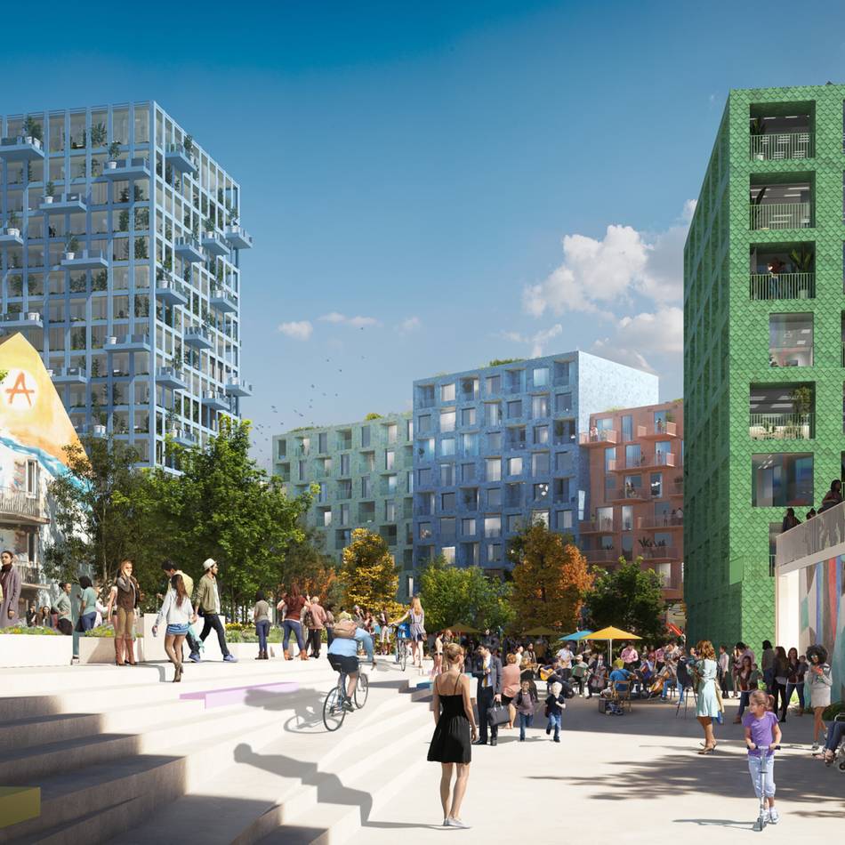 Neubau von Quartier in Düsseldorf-Flingern: Streit um „Grüne Mitte“ am ehemaligen B8-Center