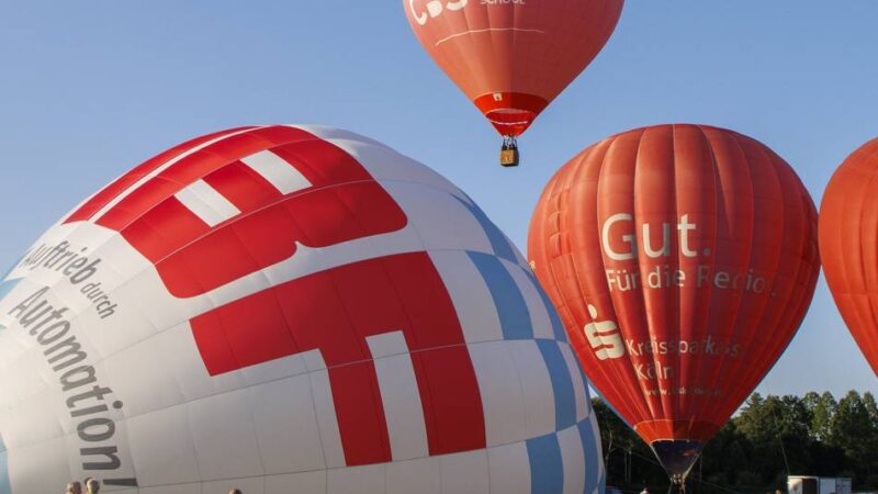 Segelflugplatz in Langenfeld: Ballonfahrt für einen guten Zweck