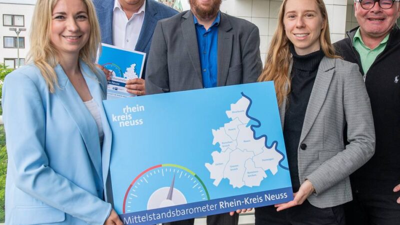 500 Betriebe im Rhein-Kreis Neuss: Mittelstandsbarometer fühlt Puls der Unternehmen
