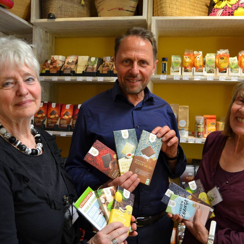 Fairtrade-Event in Schlebusch: Faire Snacks, Infos und eine verlorene Schoko-Wette
