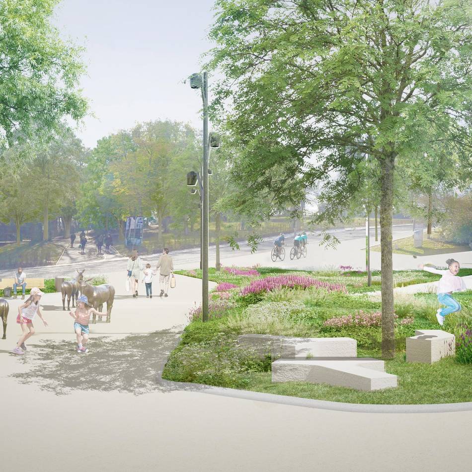 Umgestaltung der Innenstadt von Mönchengladbach: Sonnenhausplatz wird grüner – aber nicht so viel