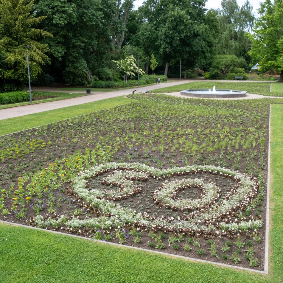 50 Jahre Mönchengladbach: Sommerbepflanzung zur Feier des Stadtjubiläums