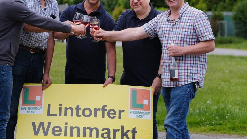 Lintorfer Weinmarkt: Winzer schenken schon am Mittwoch aus