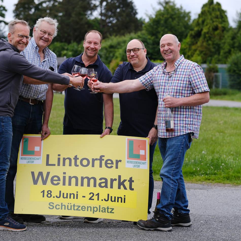Lintorfer Weinmarkt: Winzer schenken schon am Mittwoch aus