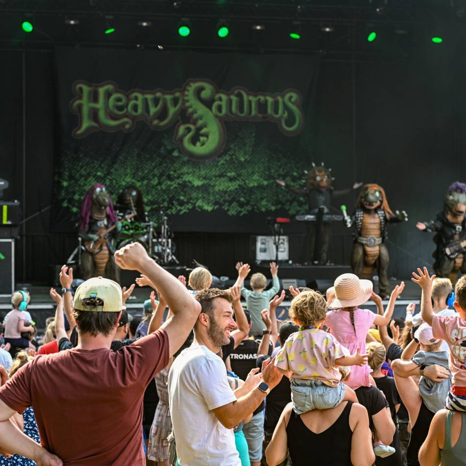 Kids-Festival im Waldfreibad Walbeck: Wenn Dinos rocken und Kinder das Sagen haben