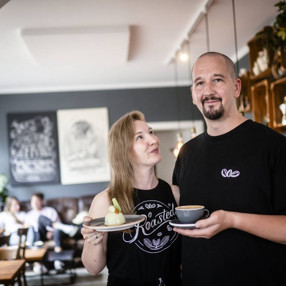 Roasted Kaffeebar in Düsseldorf: Eine Liebe, die sich nicht nur privat ergänzt