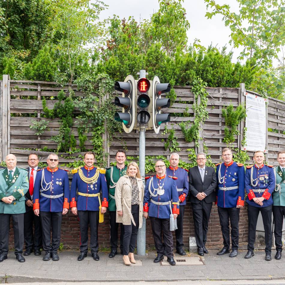 Brauchtums-Motiv im Straßenverkehr: Neuss hat jetzt zwei neue Schützenampeln