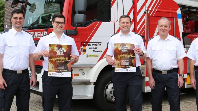 Jubiläum in Moers: Löschzug Stadtmitte feiert 175-jähriges Bestehen