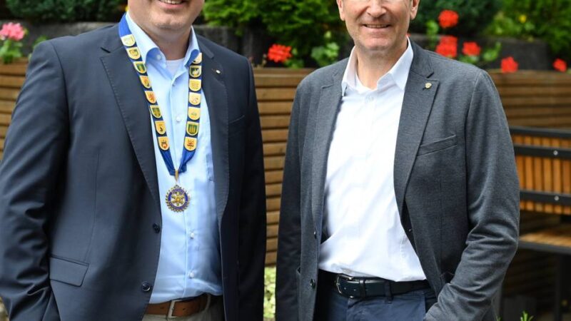 Service Clubs im Bergischen Land: Tim Heistermann tritt Rotary-Präsidentschaft an