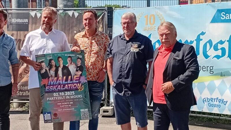 Party-Herbst in Moers: Wein, Bier und Mallorca-Feeling – Asberg startet mit drei Zeltfesten durch