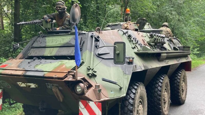 Bundeswehr-Übung im Kreis Kleve: Erste Panzer erreichen den Reichswald