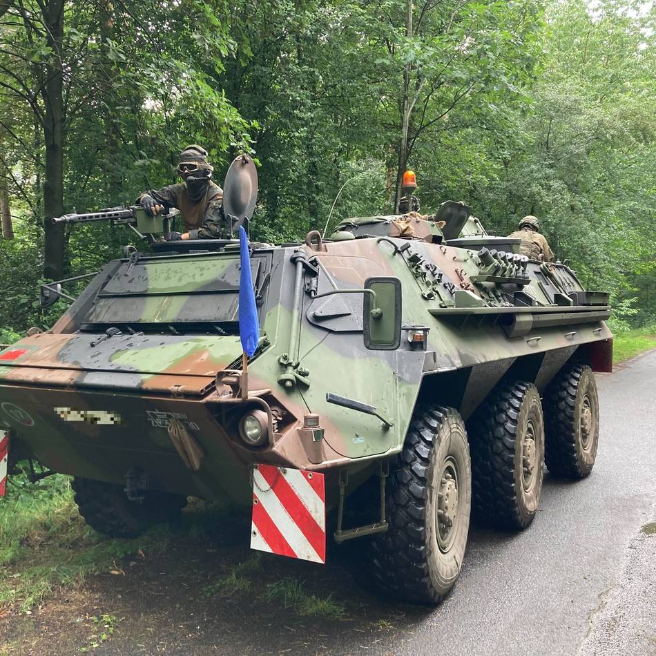 Bundeswehr-Übung im Kreis Kleve: Erste Panzer erreichen den Reichswald