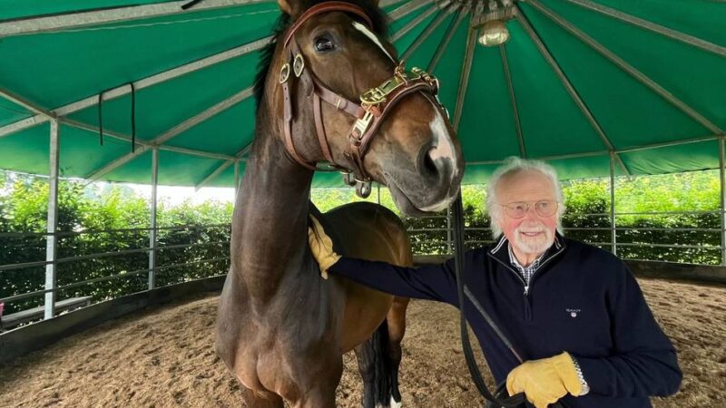 Pferde-Reha in Goch: Klaus Schöneich steht mit 90 Jahren noch täglich auf dem Reitplatz