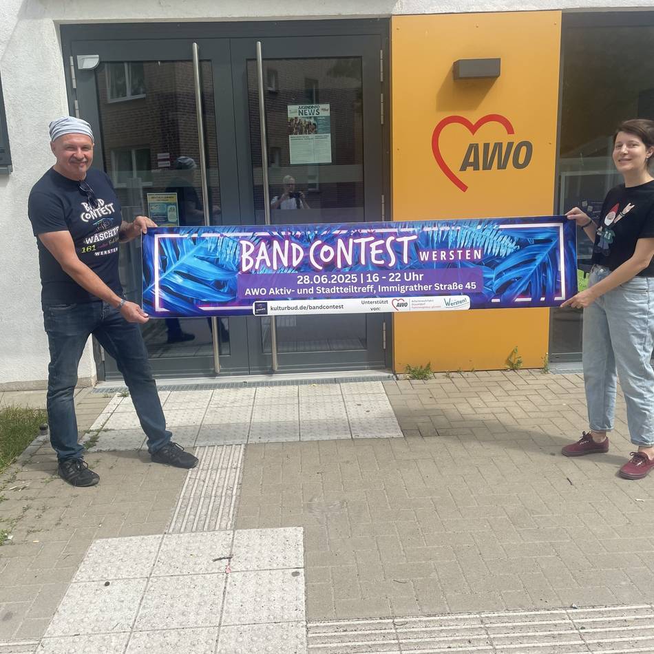 Festival in Düsseldorf: Das Team von „Rock am Bach“ sucht eine Nachwuchsband