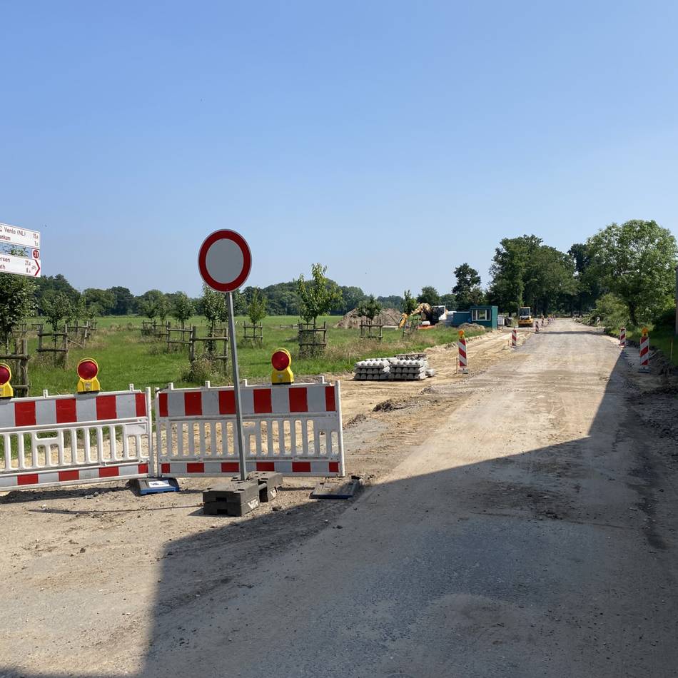 Baustelle in der Gemeinde Wachtendonk: Aerbecker Straße in Wankum wird nun komplett saniert