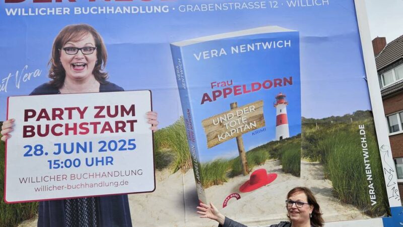 Buchstartparty in Willicher Buchhandlung: Vera Nentwich präsentiert neuen Krimi