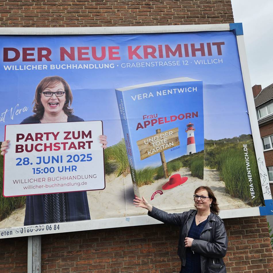 Buchstartparty in Willicher Buchhandlung: Vera Nentwich präsentiert neuen Krimi