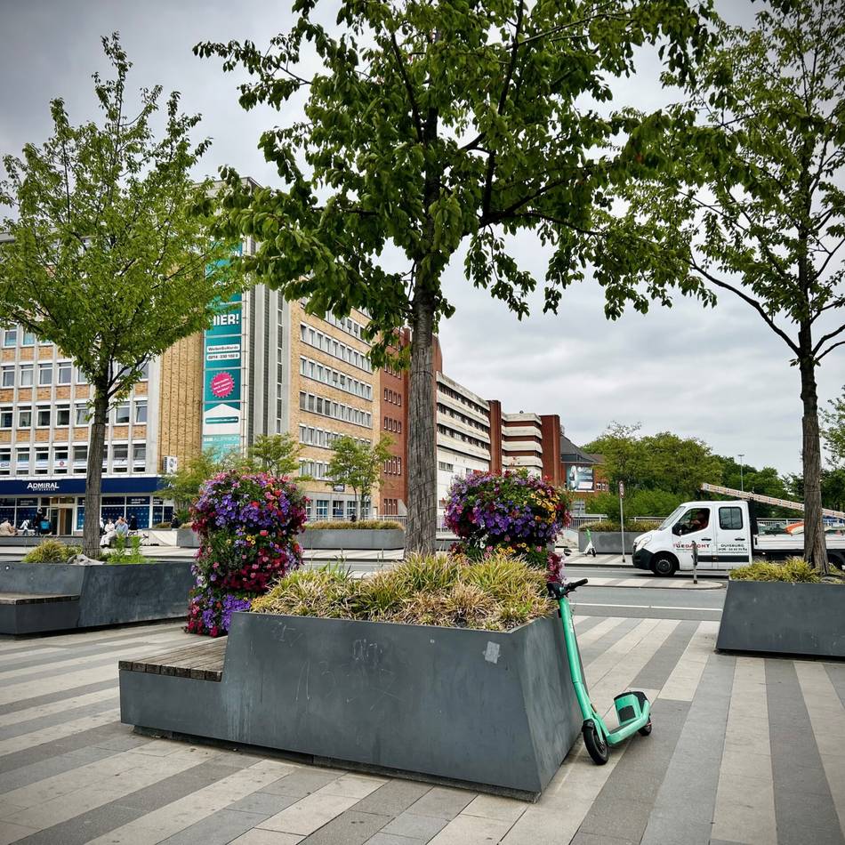 Duisburger Hauptbahnhof: Klimaresistente Bäume sollen Bahnhofsvorplatz kühlen