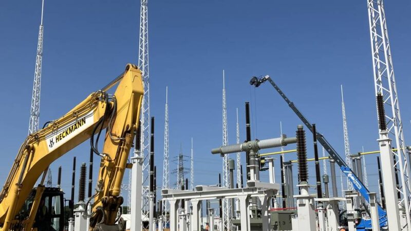 Verbindung zum Umspannwerk in Meerbusch: Amprion baut Leitung zum Konverter