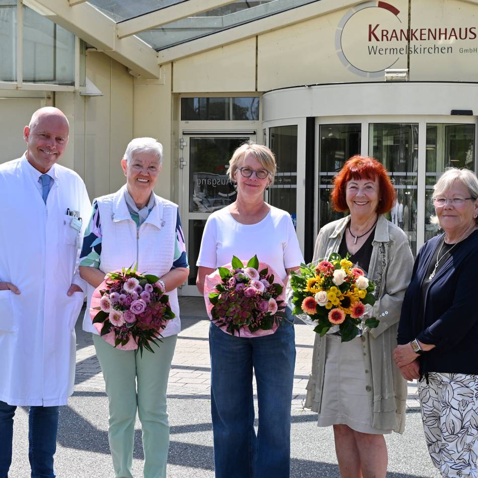 Ehrenamt im Krankenhaus Wermelskirchen: Generationenwechsel bei den Grünen Damen