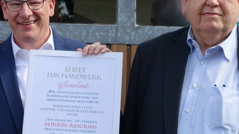 Unternehmen feiert 100-jähriges Bestehen: „Es kommt vor, dass ich eine Heizung ausbaue, die mein Vater eingebaut hat“