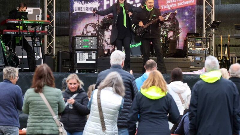Musikevent in Neulandpark: Rockröhren und Regen bei „Live am Rhein“