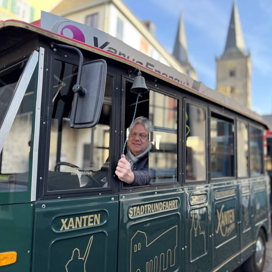 Bimmelbahn in Xanten: Während der Kirmes kein Nibelungen-Express