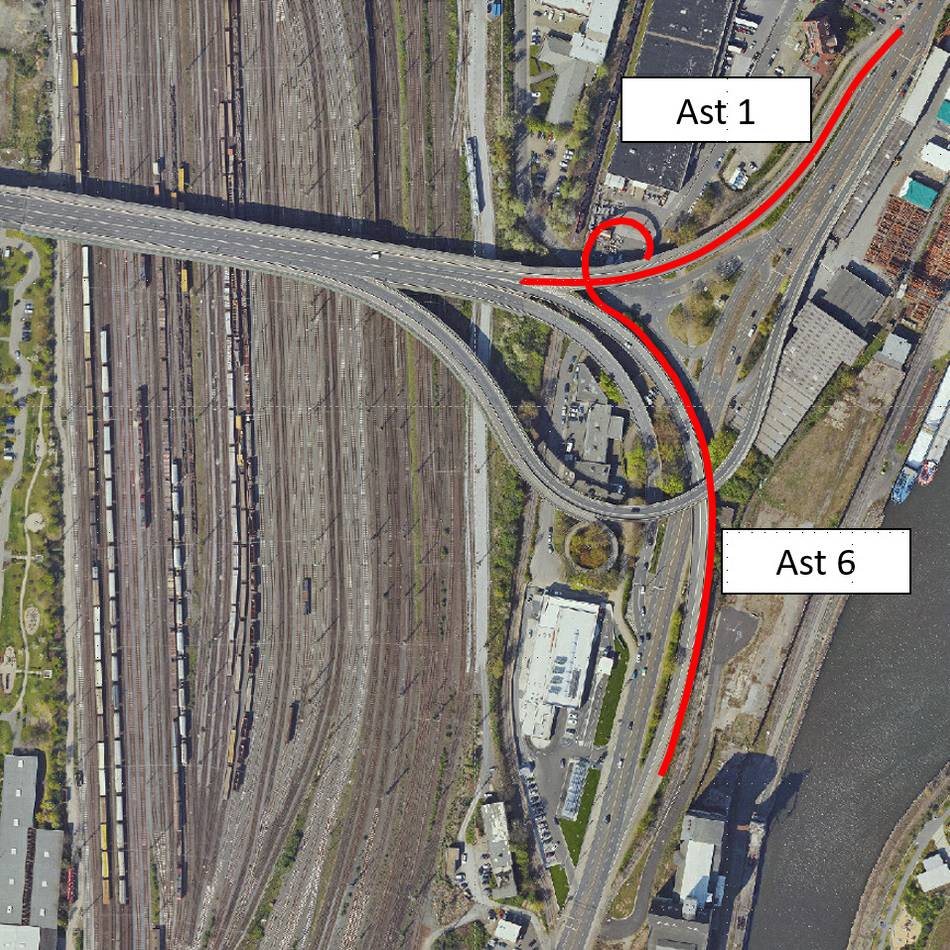 Brücke über den Verschiebebahnhof Neuss: Stadt sperrt Teile des „Spaghettiknotens“