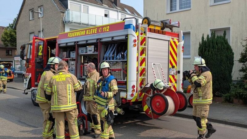 In der Oberstadt: Angebranntes Essen löst Feuerwehreinsatz in Kleve aus