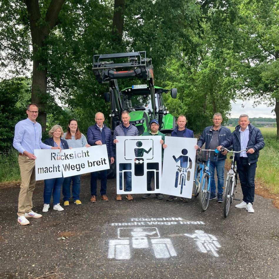 Kampagne für mehr Rücksicht: Neue Piktogramme auf Sonsbecks Straßen