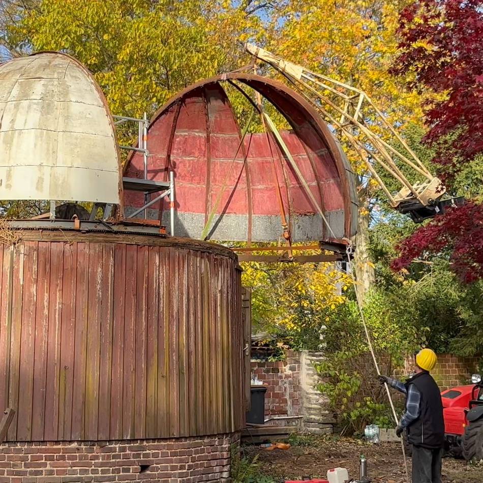 Hildener Sternwarte wird restauriert: Hier schaute schon Urgroßvater in den Nachthimmel